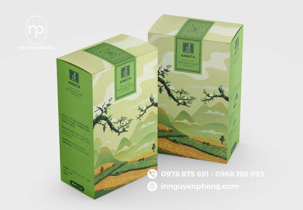Thiết kế hộp giấy thanh nhã